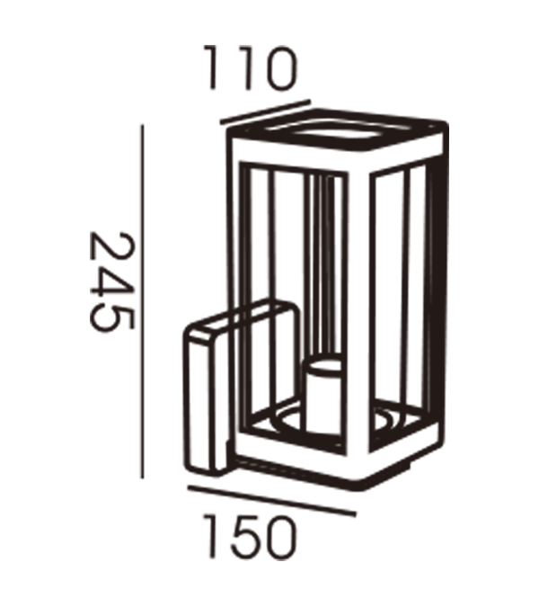 110 Cam Kapaklı Ters Duvar Lambası HR60122 110 Cam Kapaklı Ters Duvar Lambası HR60122