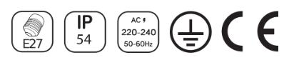 Çiftli Yuvarlak Camlı Duvar Lambası HR60464