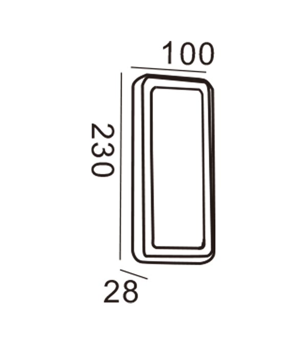 Apple Duvar Apliği-Dikdörtgen HR20022 Apple Duvar Apliği-Dikdörtgen HR20022