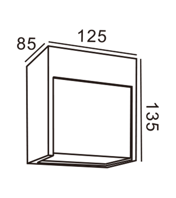 125 Kare Duvar Lambası HR60421 125 Kare Duvar Lambası HR60421