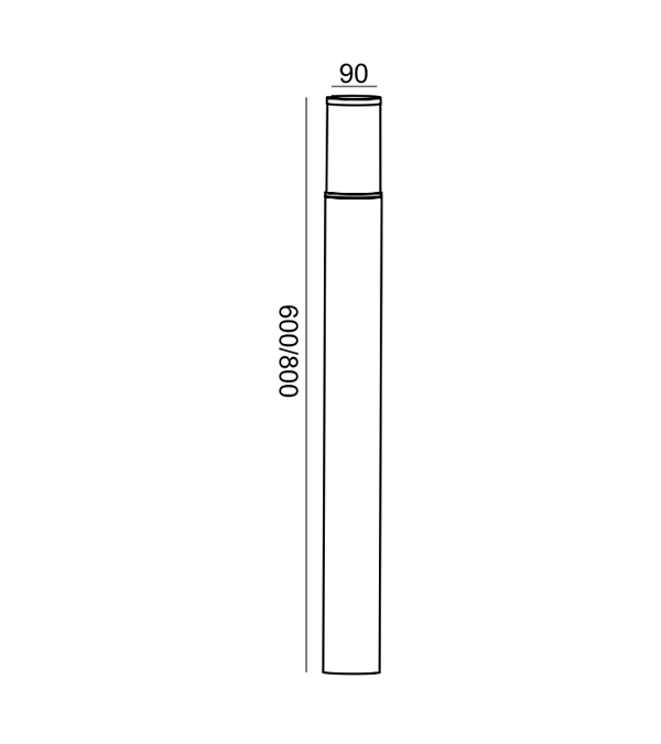 LED Küçük Bel Bahçe Lambası HR60733-800 LED Küçük Bel Bahçe Lambası HR60733-800