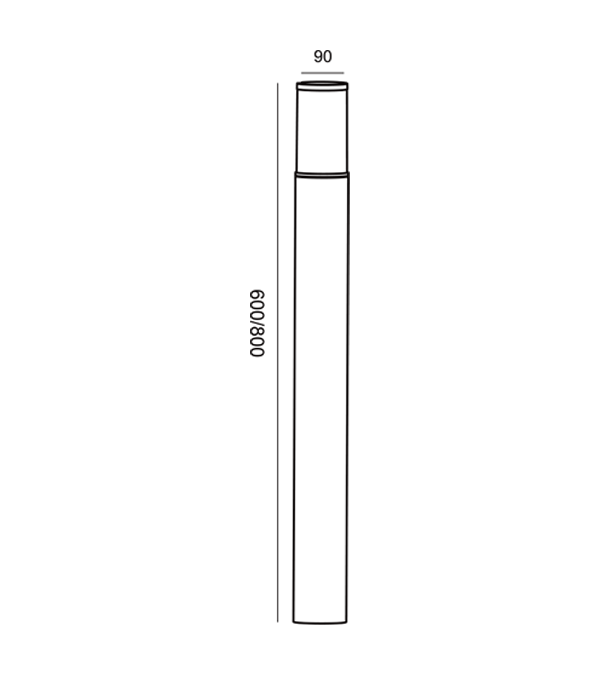 LED Küçük Bel Bahçe Lambası HR60733-600 LED Küçük Bel Bahçe Lambası HR60733-600