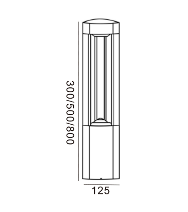 125 Üçgen GX53 Çim Işığı HR60031-300-GX53 125 Üçgen GX53 Çim Işığı HR60031-300-GX53