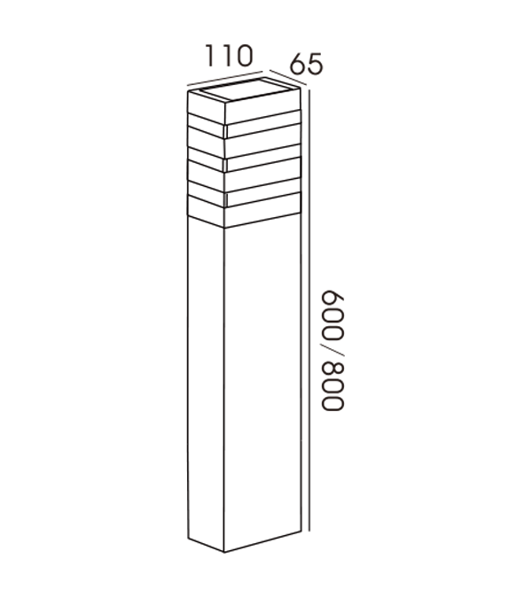 90 Kare Üç Katlı Şeffaf Bahçe Lambası HR60064-800 90 Kare Üç Katlı Şeffaf Bahçe Lambası HR60064-800