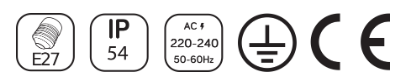 110 Kare LED Bahçe Armatürleri HR60032-300-LED
