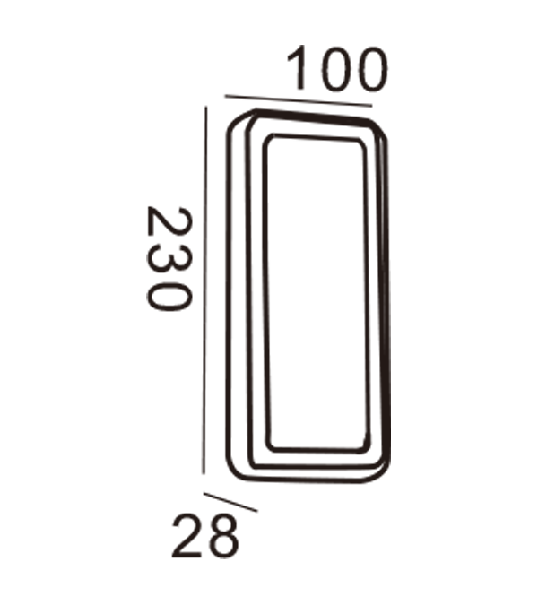 Apple Duvar Apliği-Dikdörtgen HR20022 Apple Duvar Apliği-Dikdörtgen HR20022