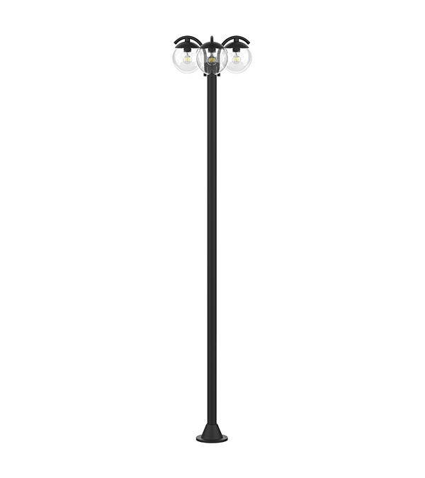 Üç Yuvarlak Cam Bahçe Lambası HR60694