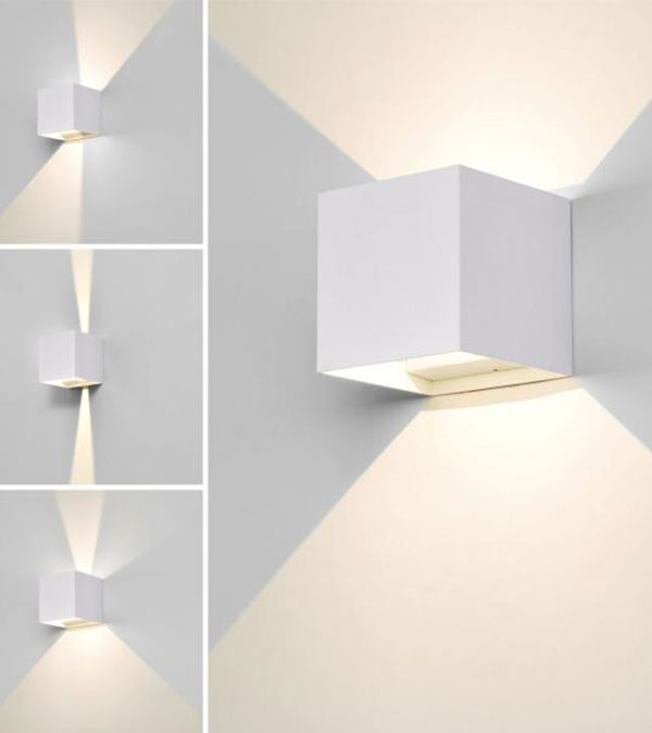 100 Kare LED Çift Yönlü Karartma Duvar Lambası HR60432-LED 100 Kare LED Çift Yönlü Karartma Duvar Lambası HR60432-LED